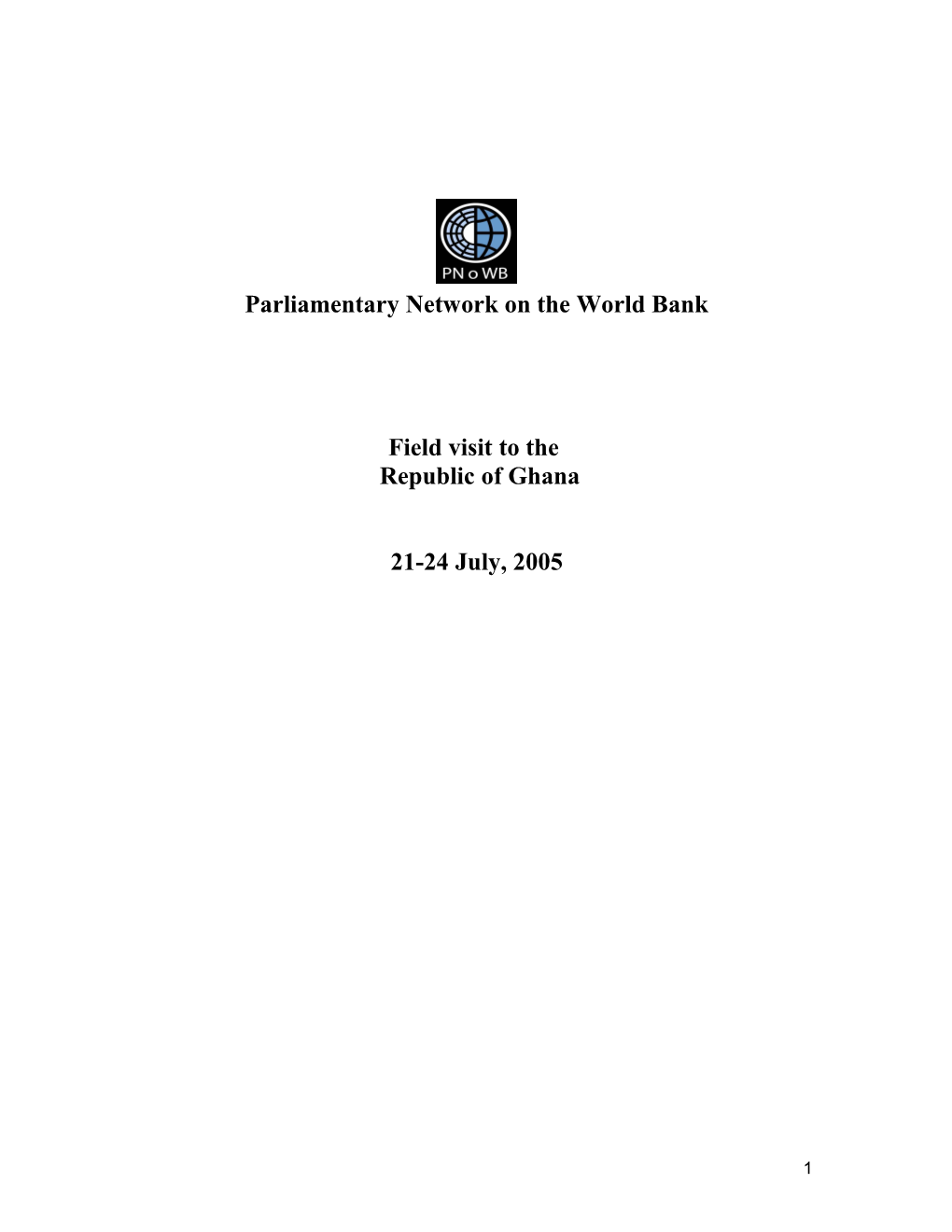 Parliamentary Network on the World Bank