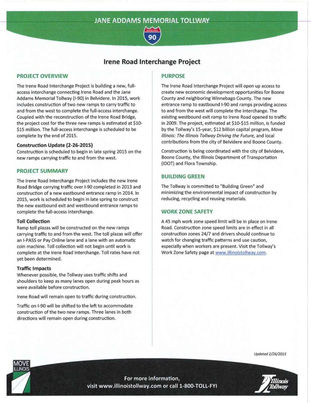 Irene Road Interchange Project