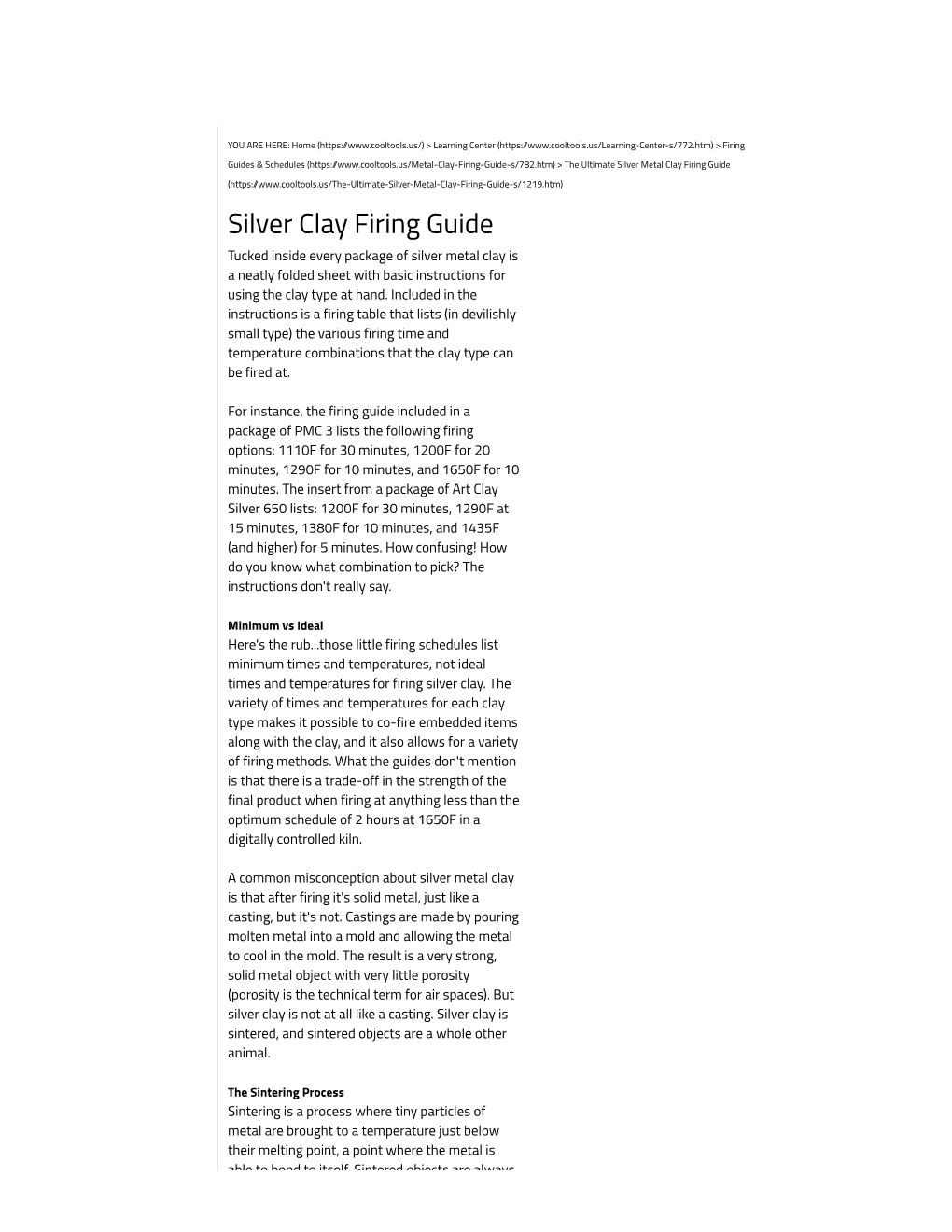 The Ultimate Silver Metal Clay Firing Guide