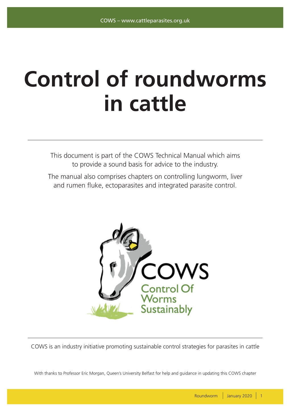 Control of Roundworms in Cattle