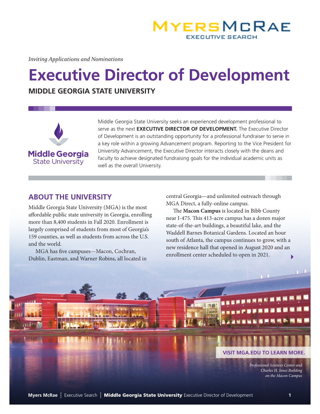 Executive Director of Development Middle Georgia State University