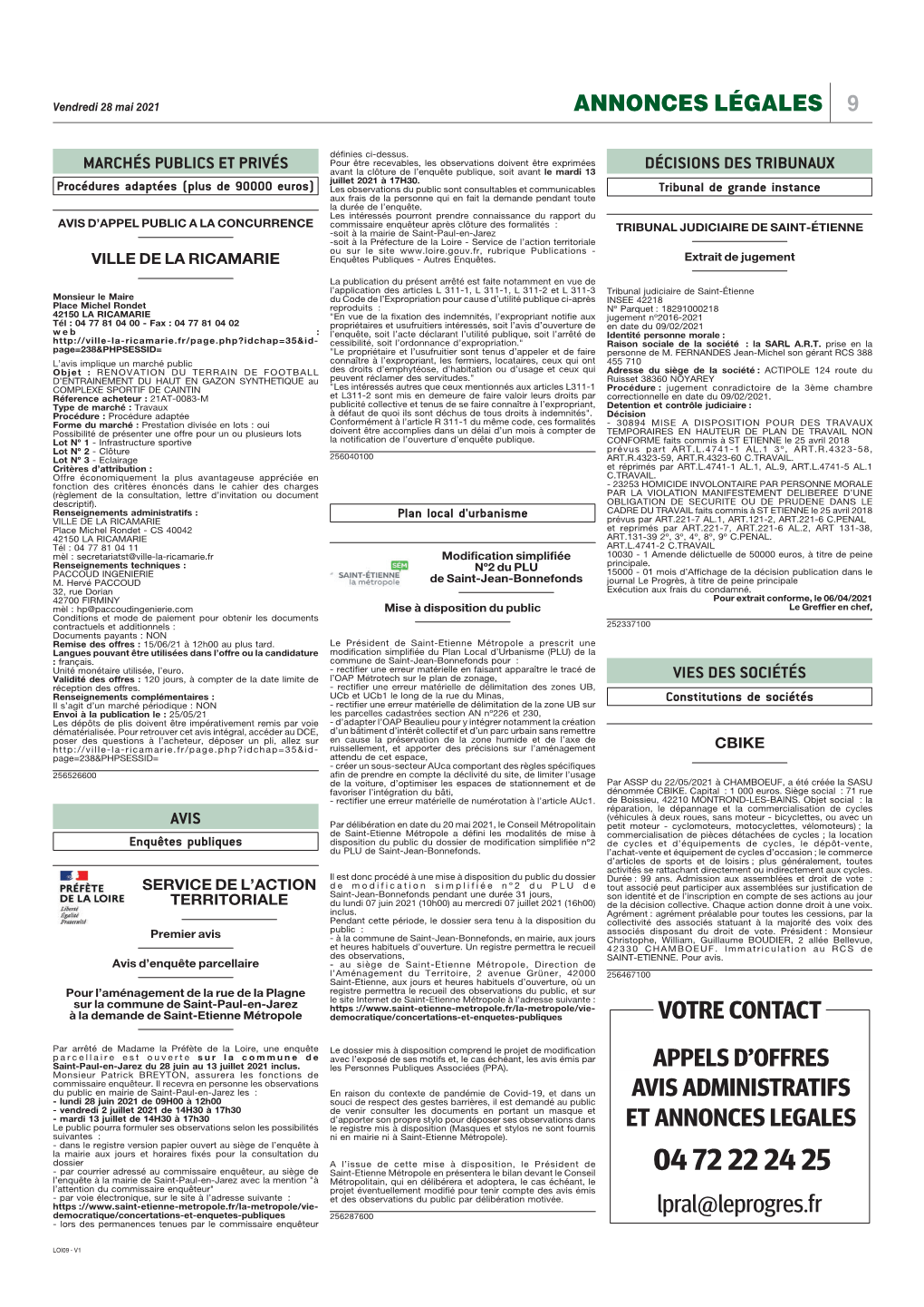 Publication Presse Le Progrès