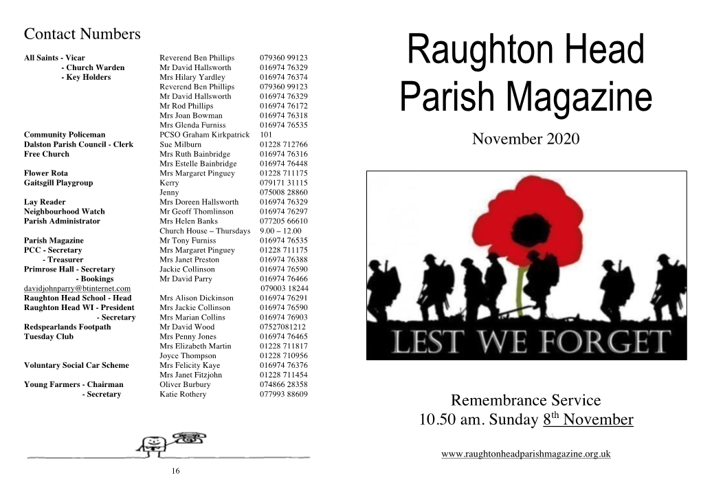 Raughton Head Parish Magazine