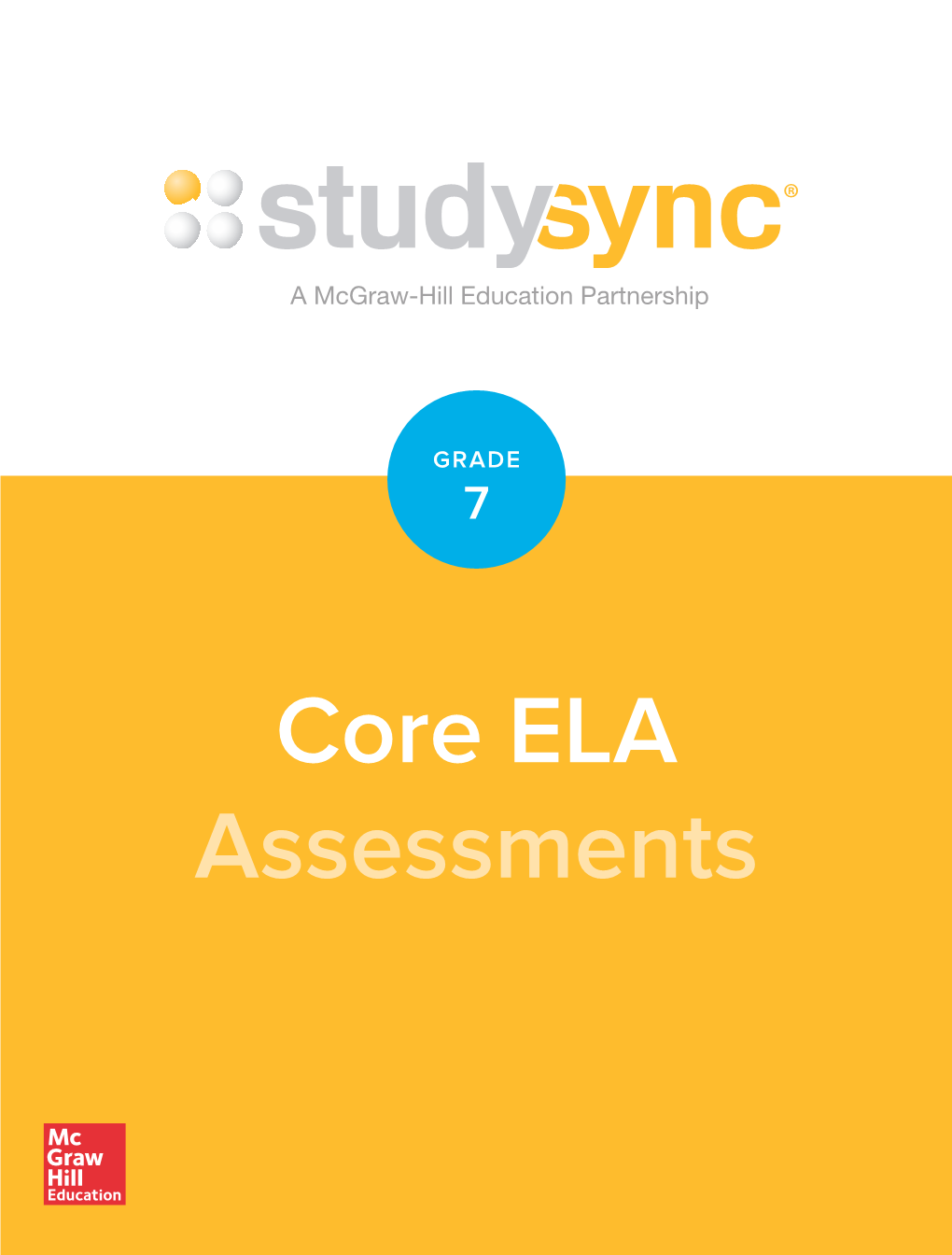 Core ELA Assessments a Mcgraw-Hill Education Partnership