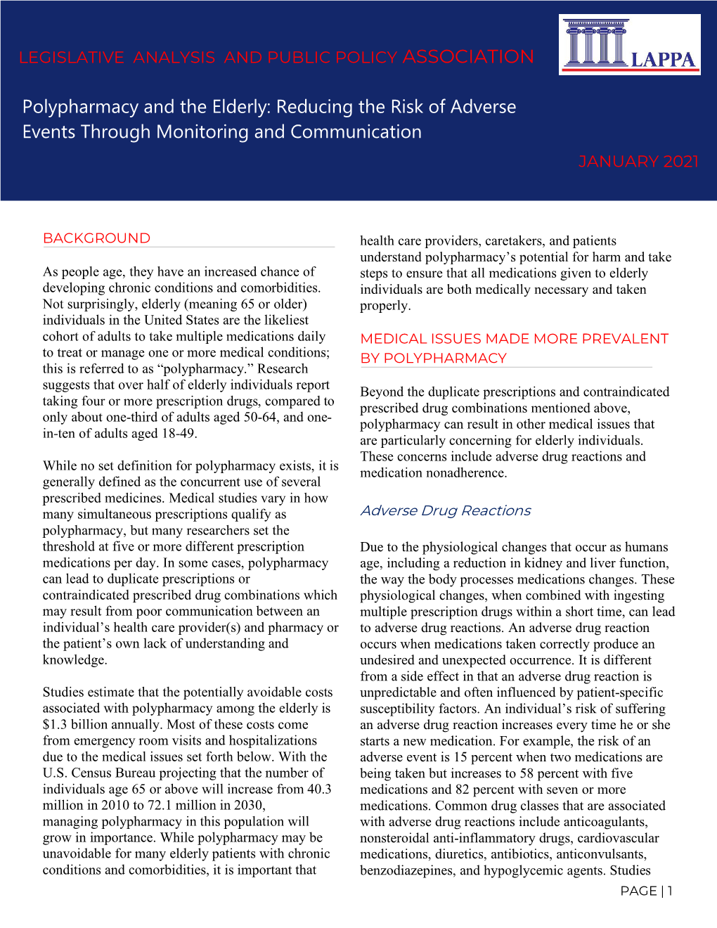 Polypharmacy Fact Sheet