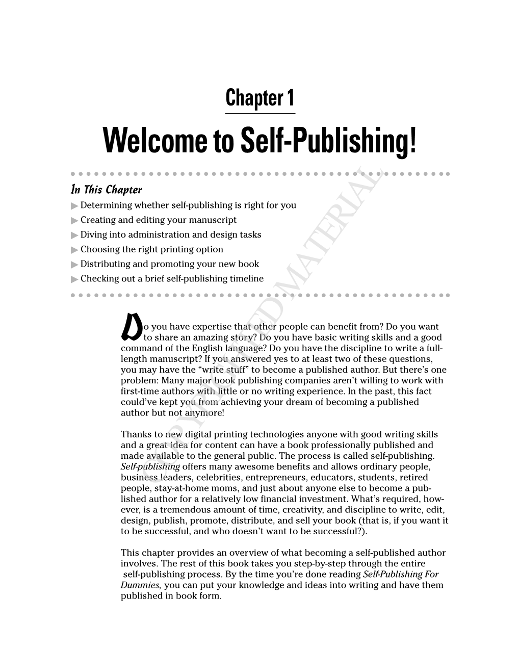 Self-Publishing!