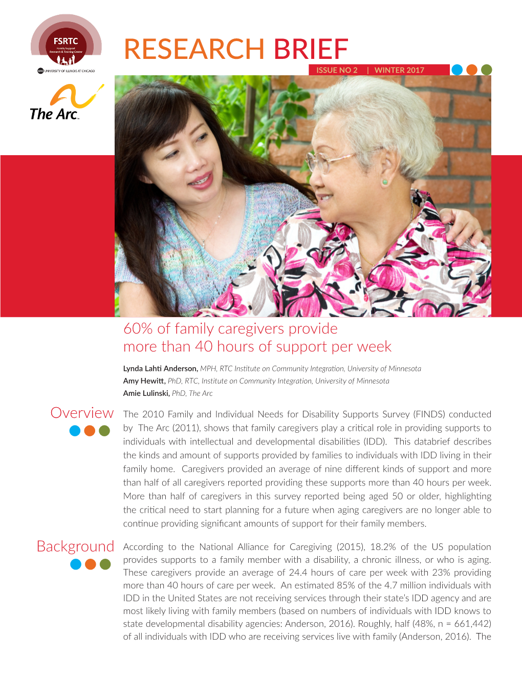 FINDS Family Caregivers UIC Databrief