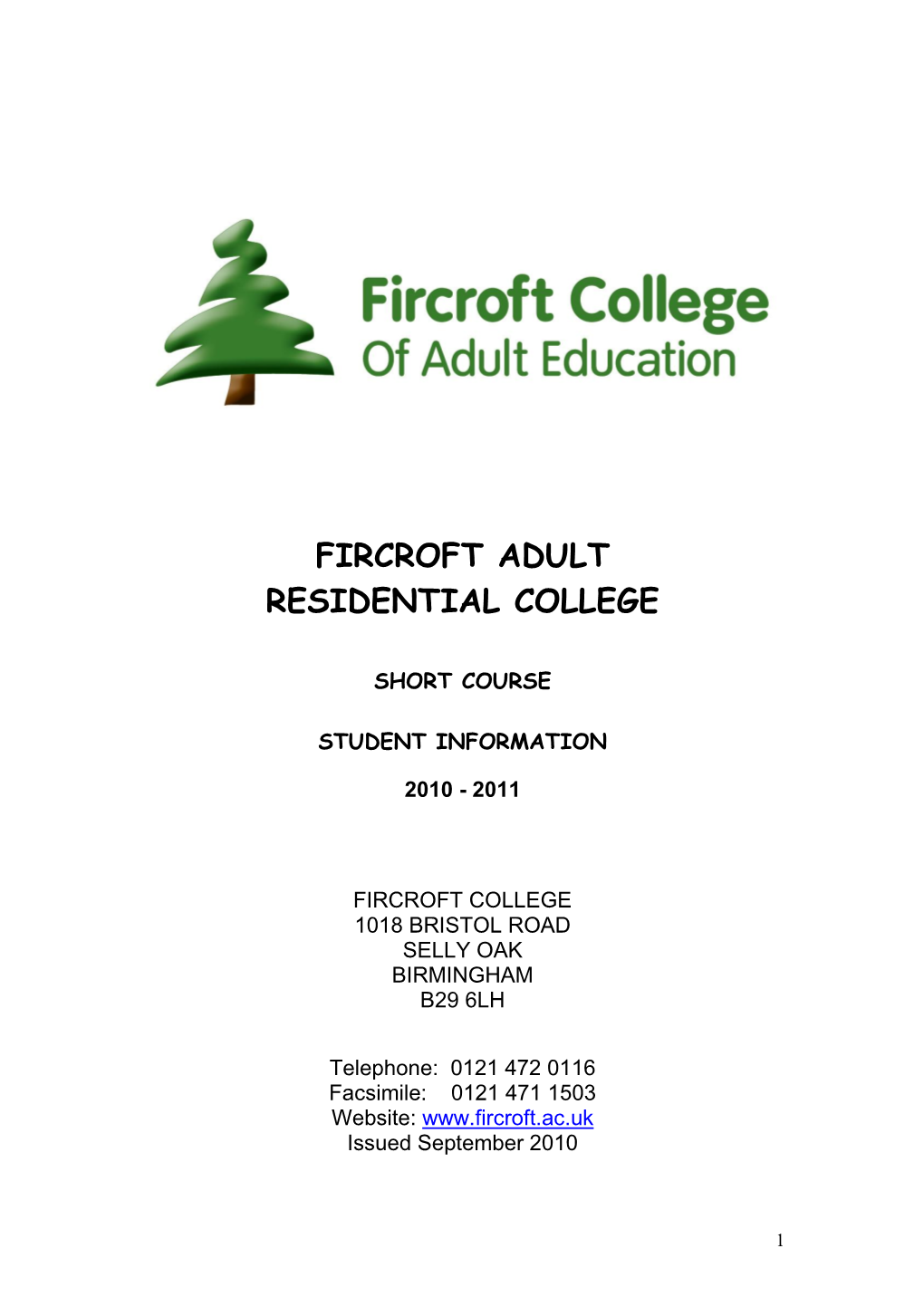 Fircroft Adult Residential College