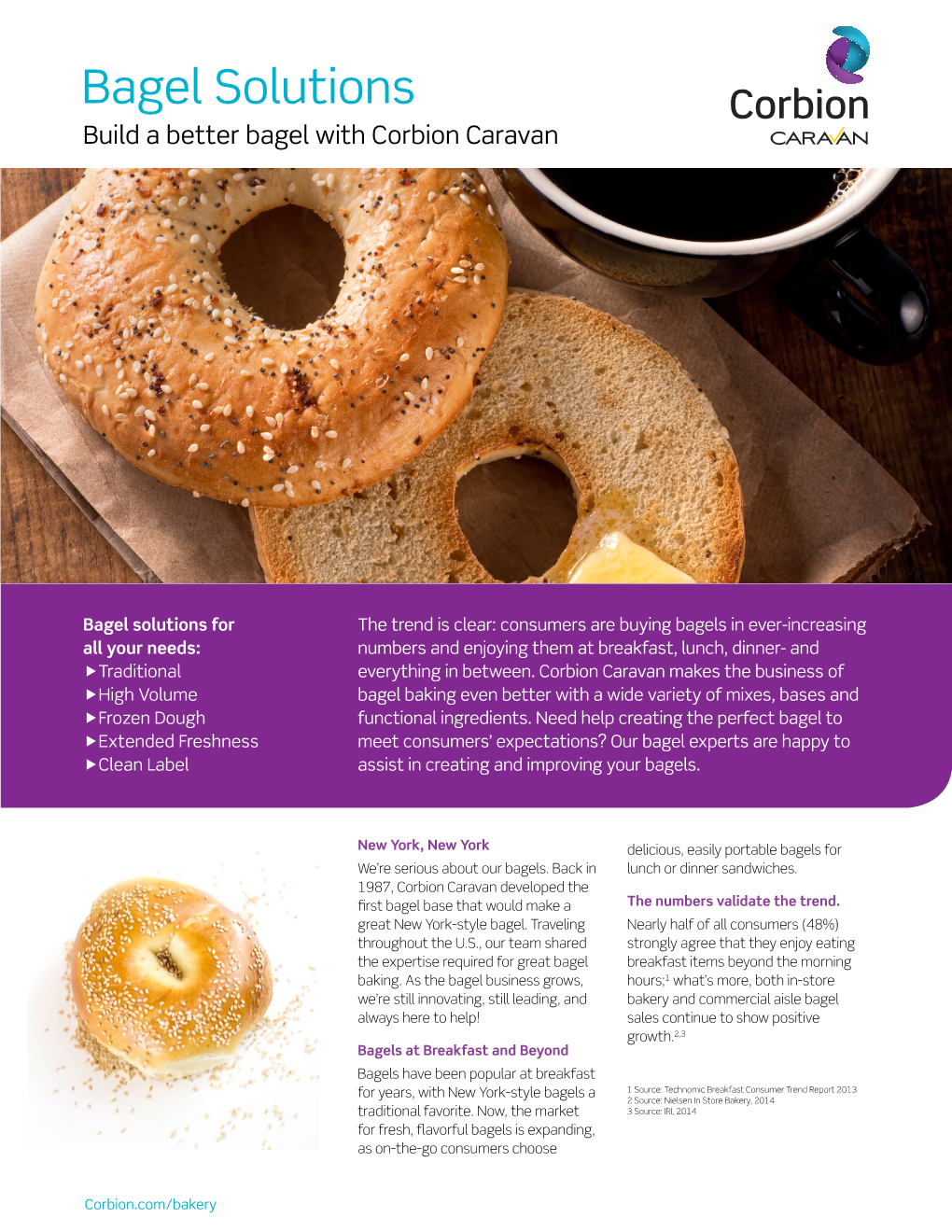 Bagel Solutions Build a Better Bagel with Corbion Caravan