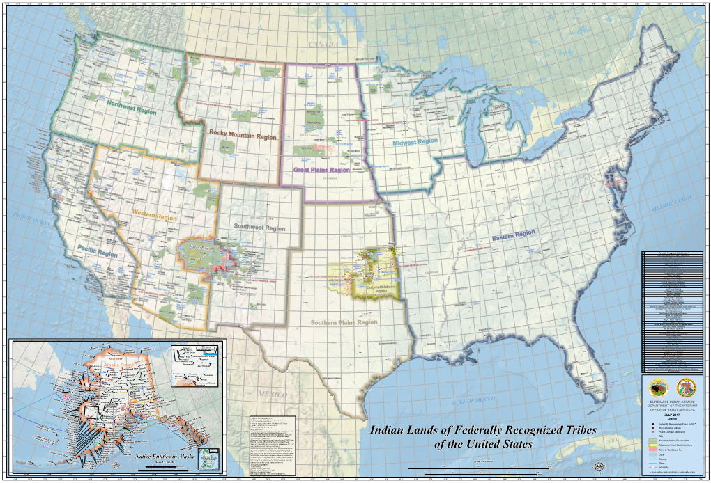 Indian Lands of Federally Recognized Tribes of the United States