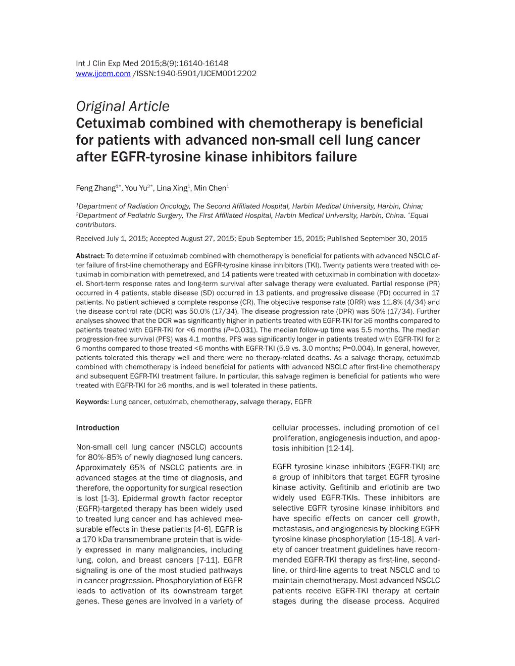 Cetuximab Combined with Chemotherapy Is Beneficial for Patients with Advanced Non-Small Cell Lung Cancer After EGFR-Tyrosine Kinase Inhibitors Failure