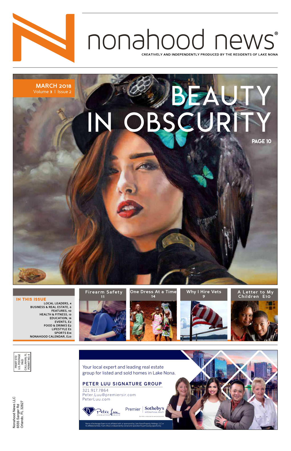 MARCH 2018 Volume 3 | Issue 2 Beauty in Obscurity