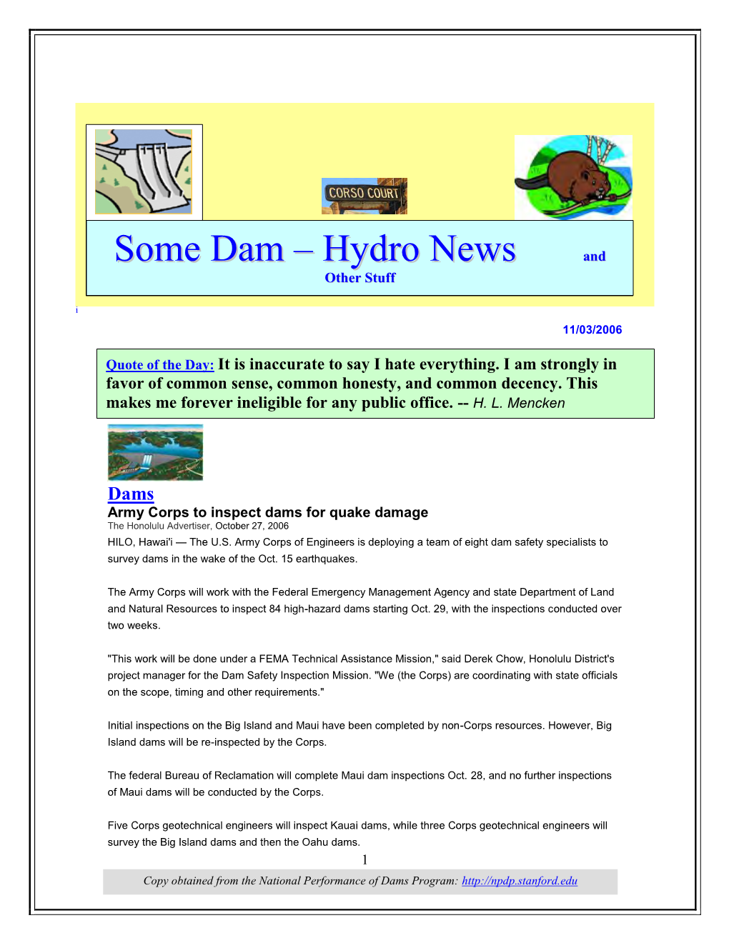 Hydro News Some