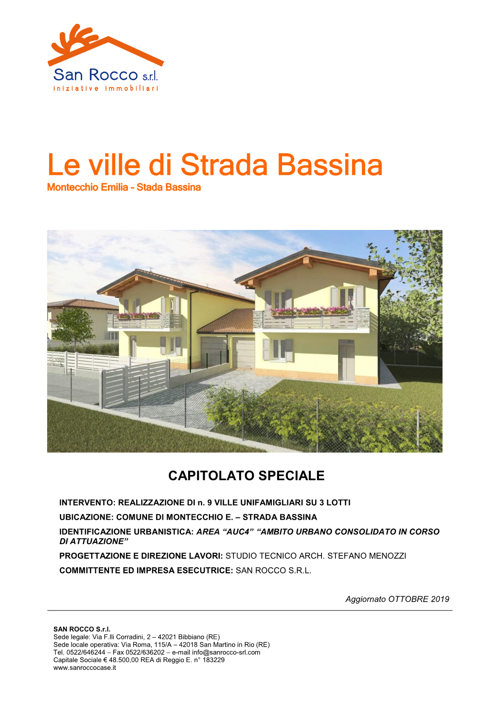 Capitolato – BASSINA