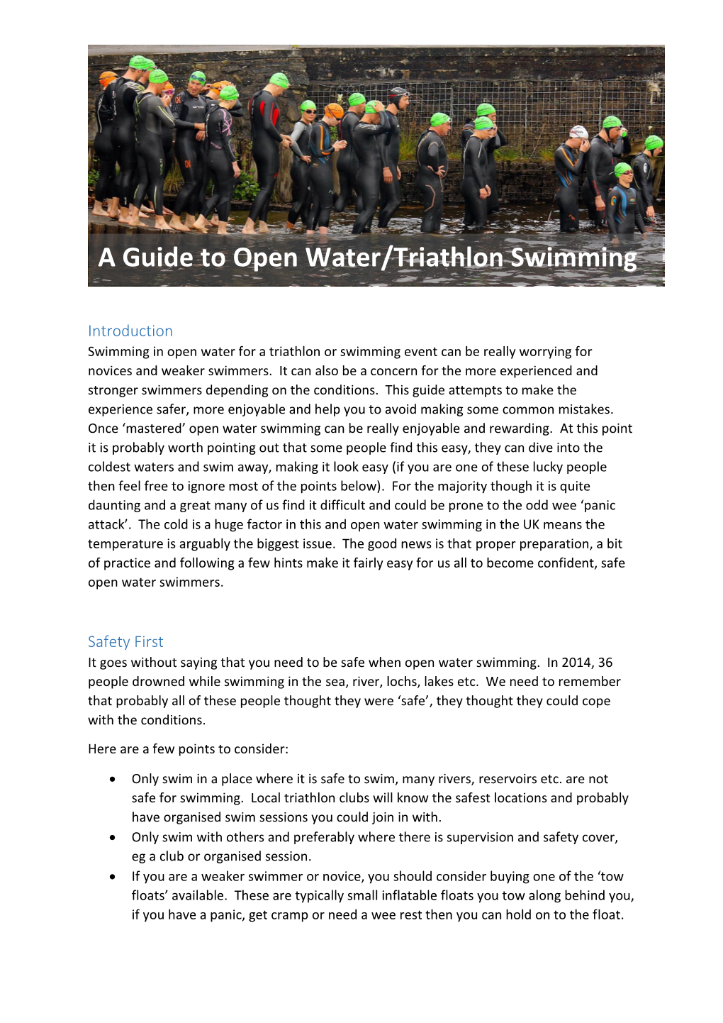 A Guide to Open Water Swimming