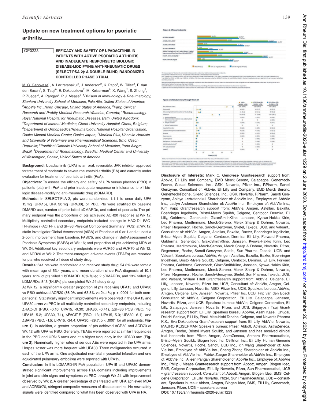 Update on New Treatment Options for Psoriatic Arthritis