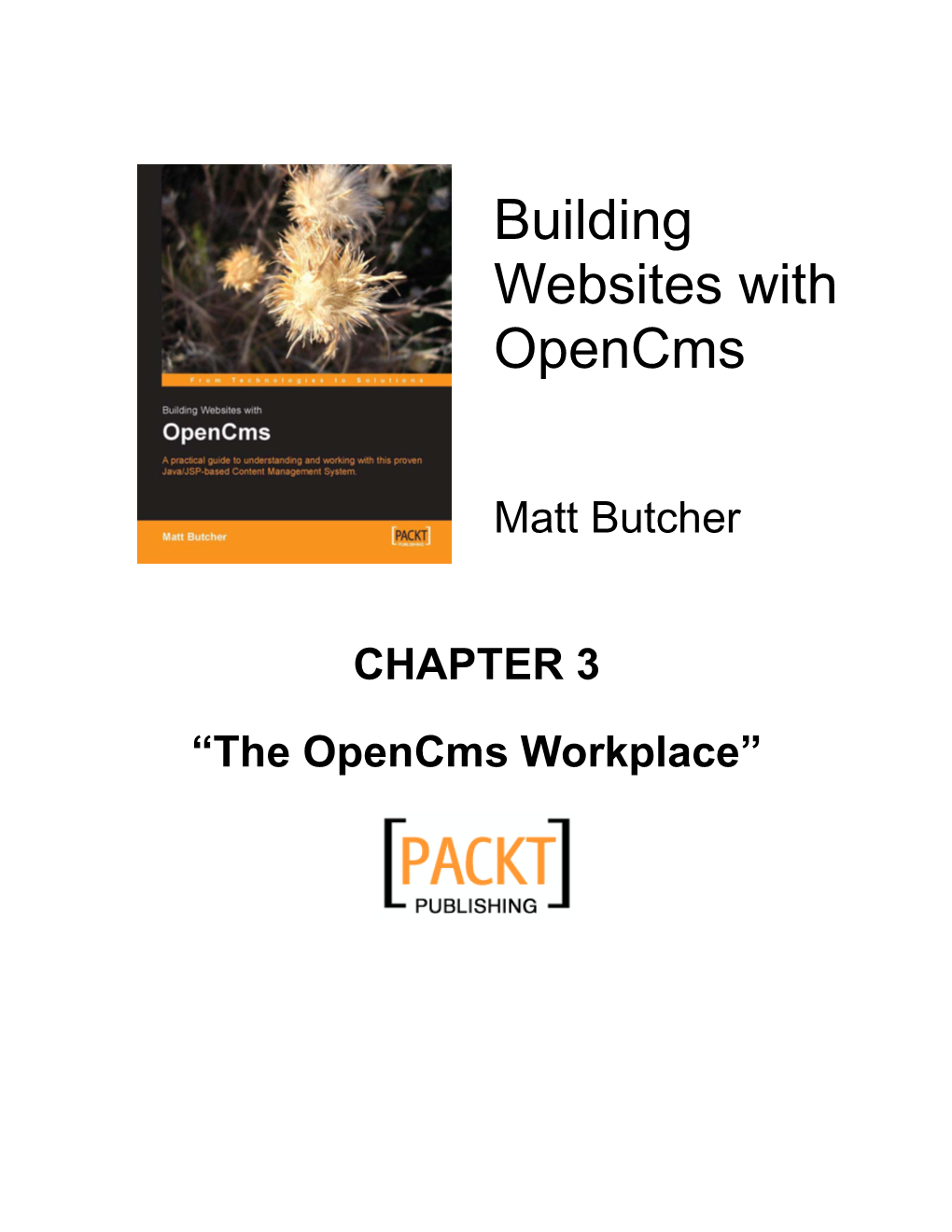 Building Websites with Opencms