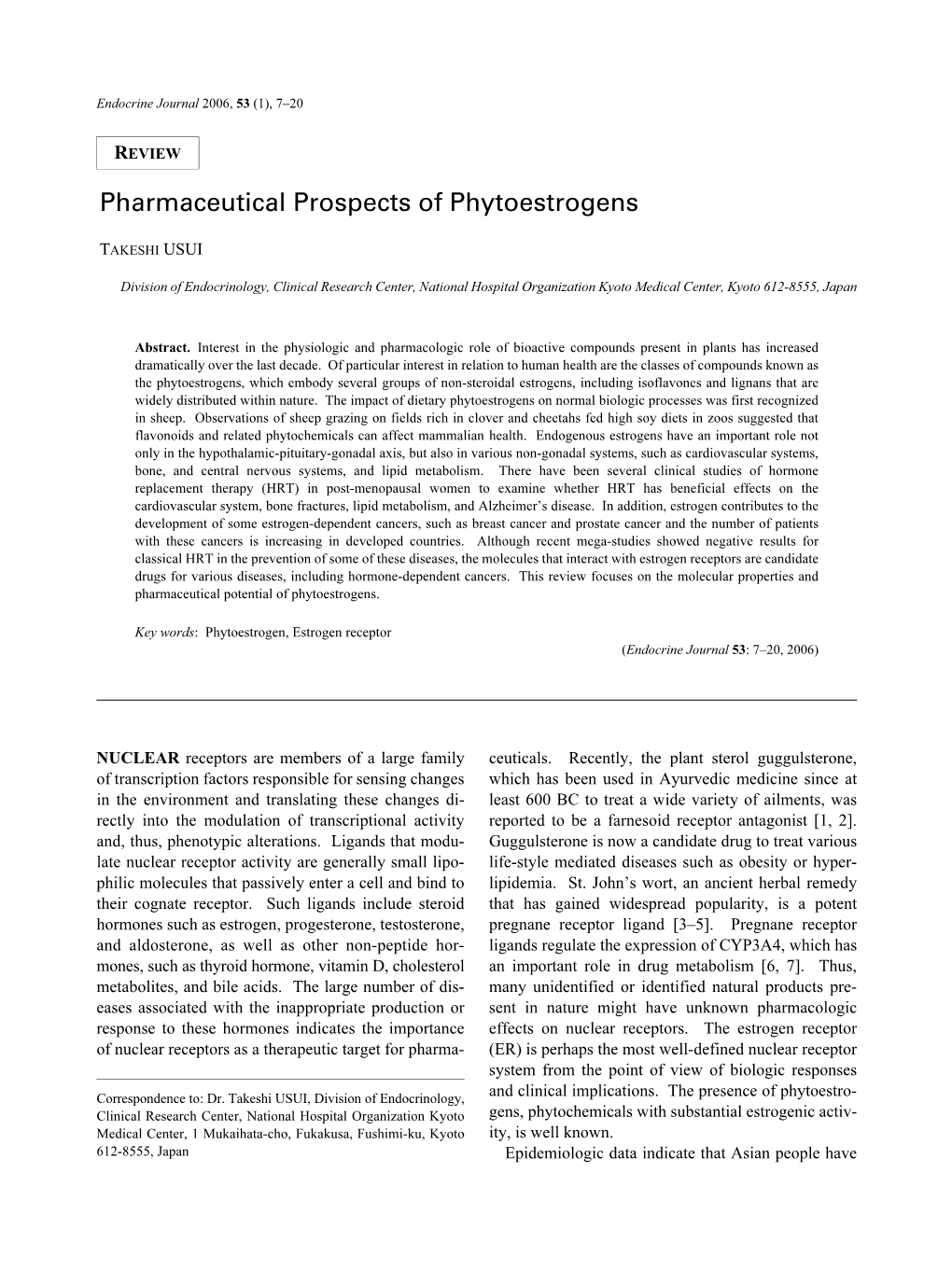 Pharmaceutical Prospects of Phytoestrogens