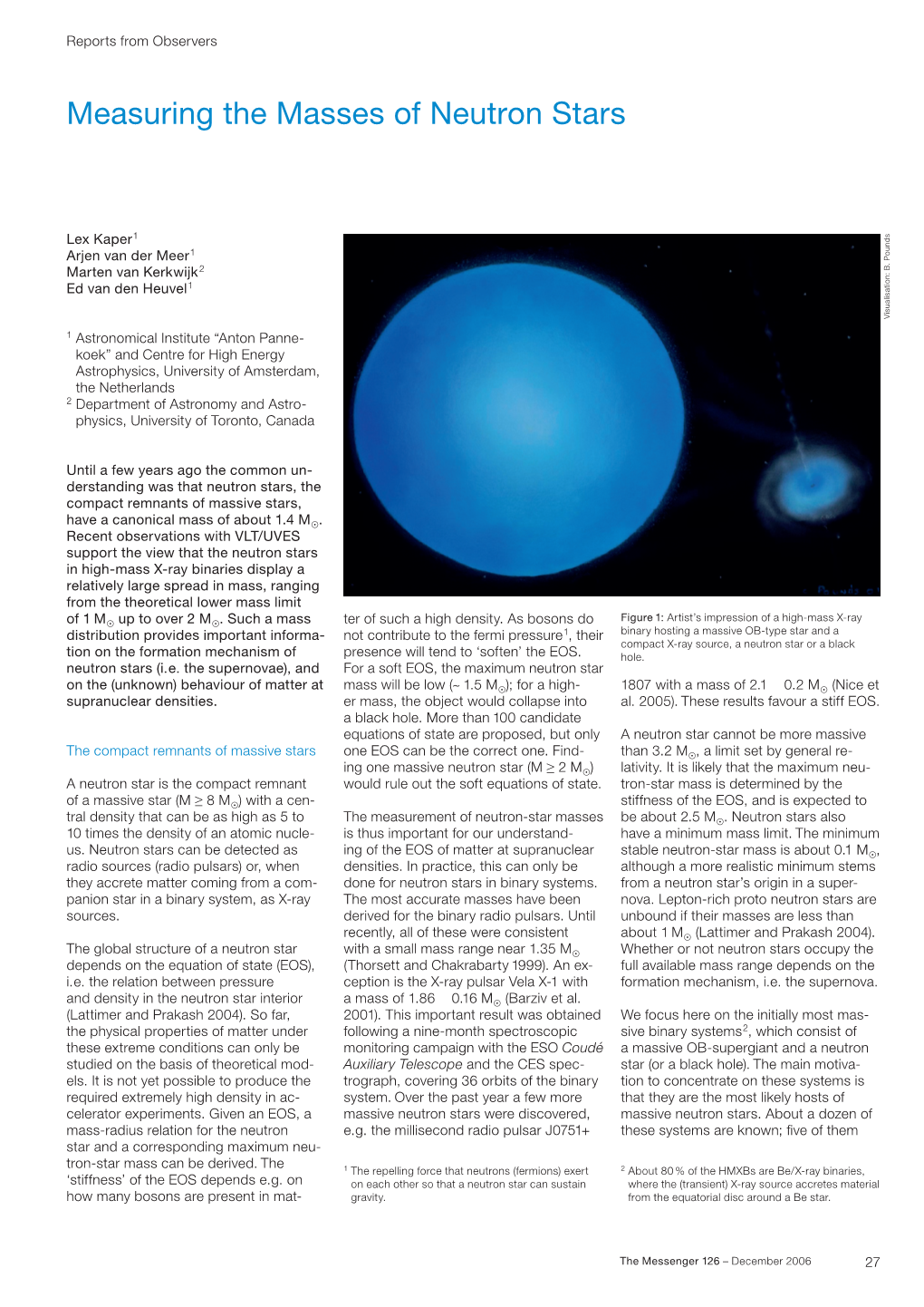 Measuring the Masses of Neutron Stars