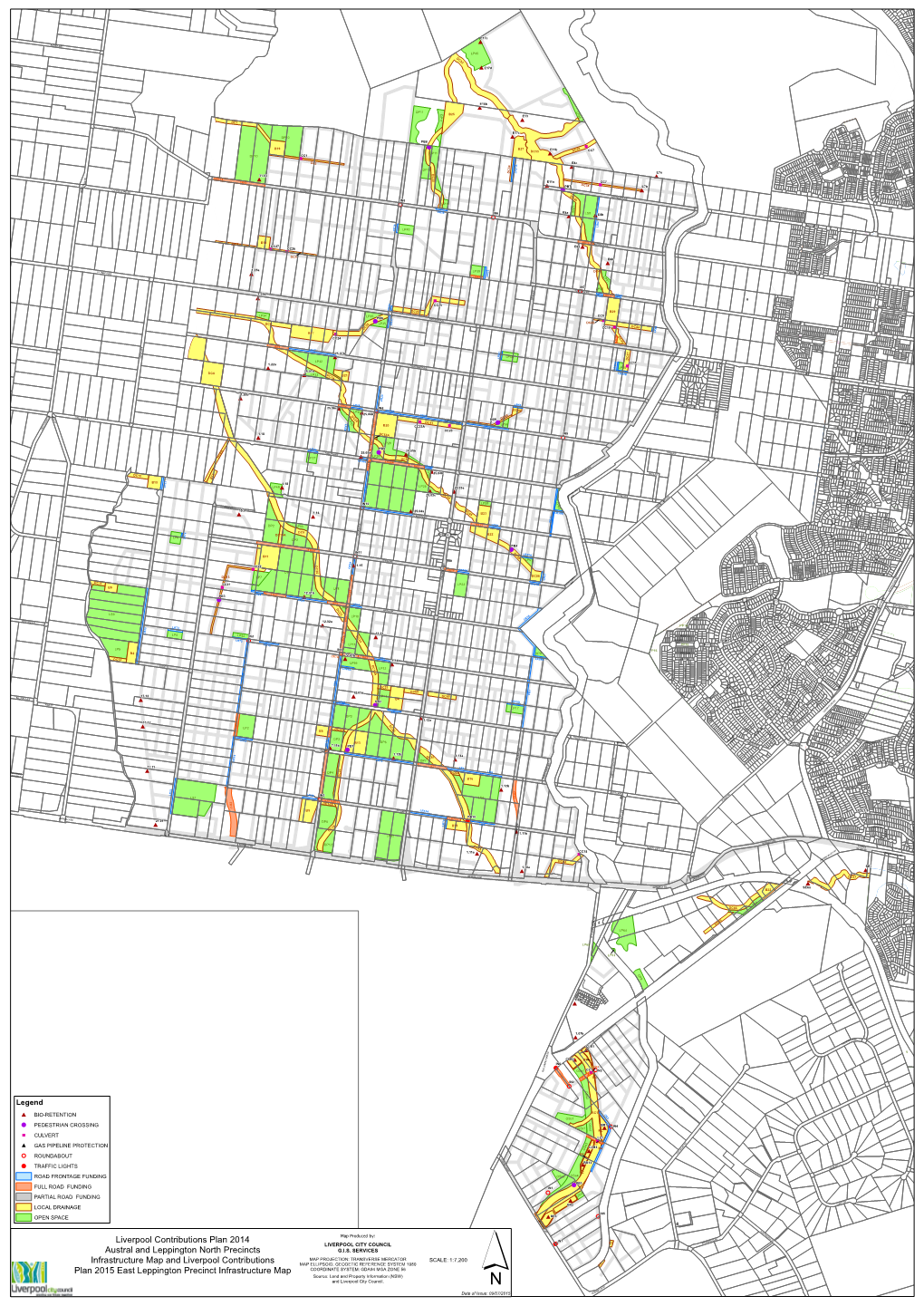 Liverpool Contributions Plan 2014 Austral and Leppington North Precincts Infrastructure Map and Liverpool Contributions Plan