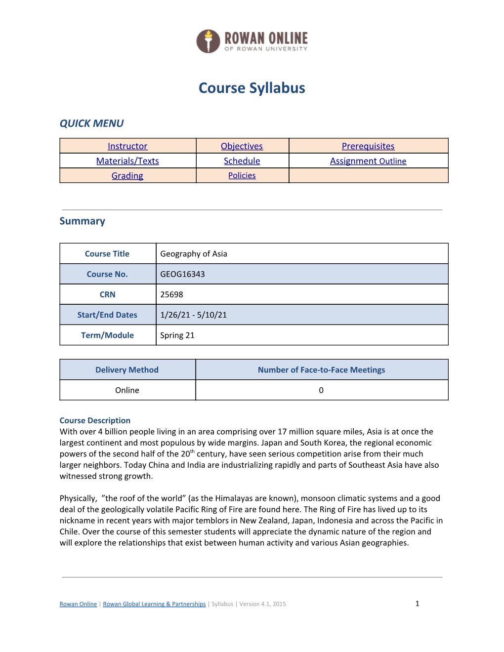 GEOG 16343 Geography of Asia