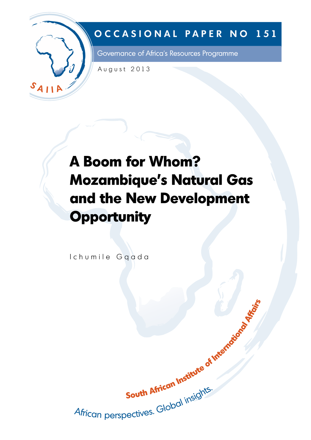 Mozambique's Natural Gas and the New Development Opportunity