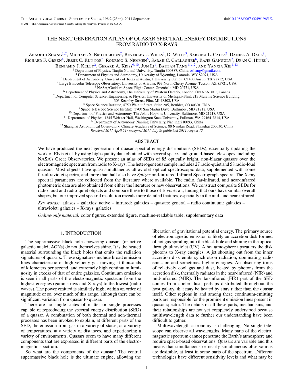 The Next Generation Atlas of Quasar Spectral Energy Distributions from Radio to X-Rays