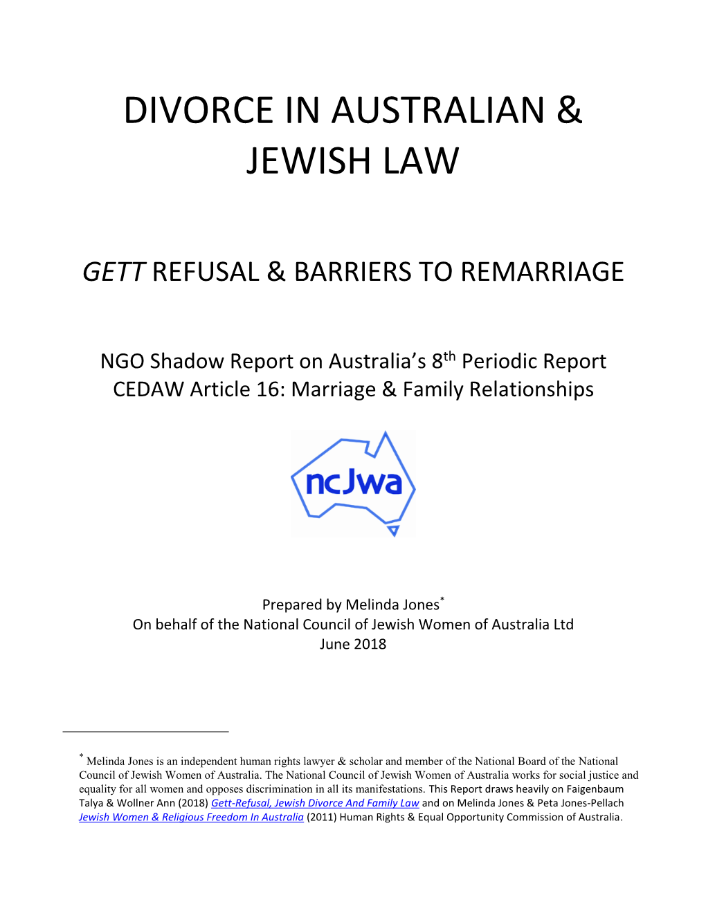 Divorce in Australian & Jewish