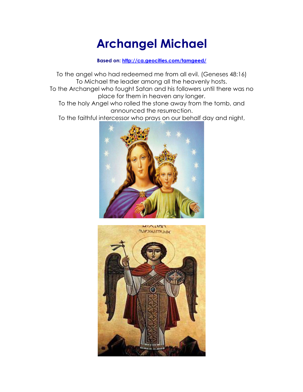 Archangel Michael