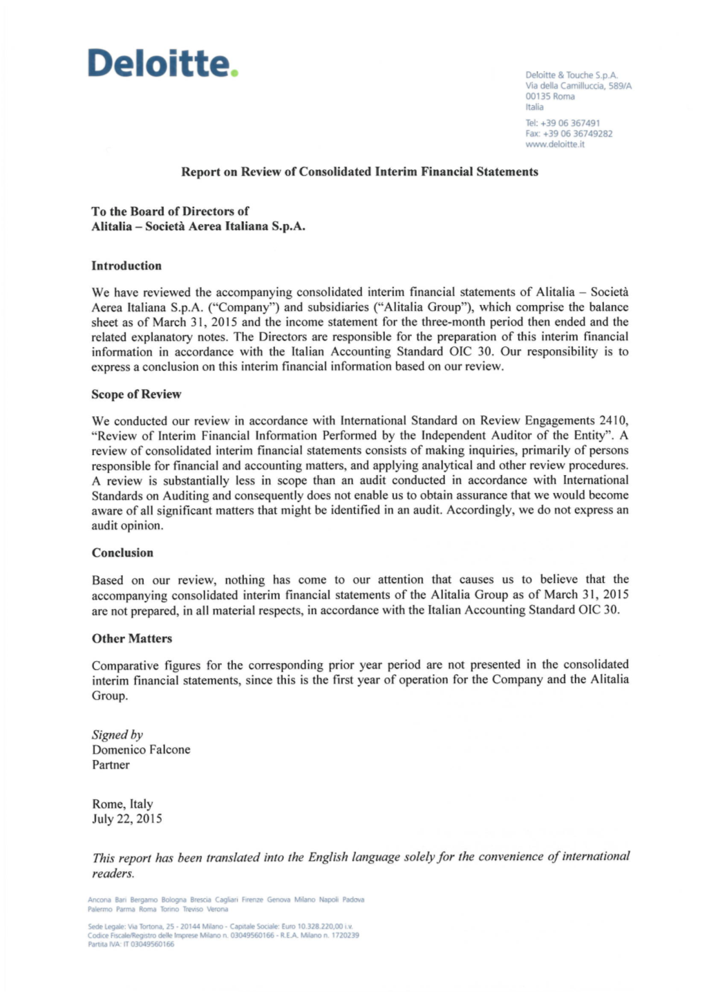 Consolidated Financial Statement 1 Q 2015 (Eng ) V21jul