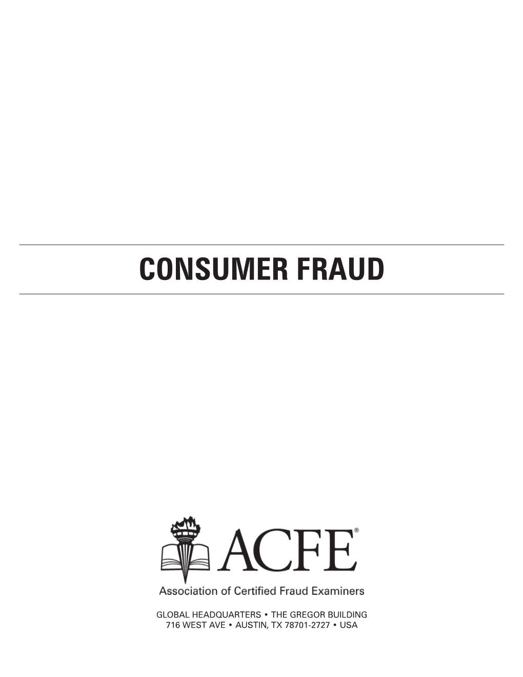 Consumer Fraud