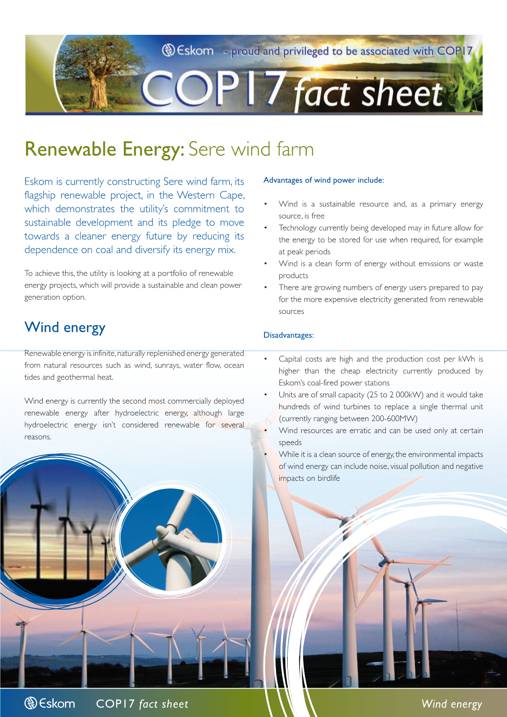 Renewable Energy: Sere Wind Farm