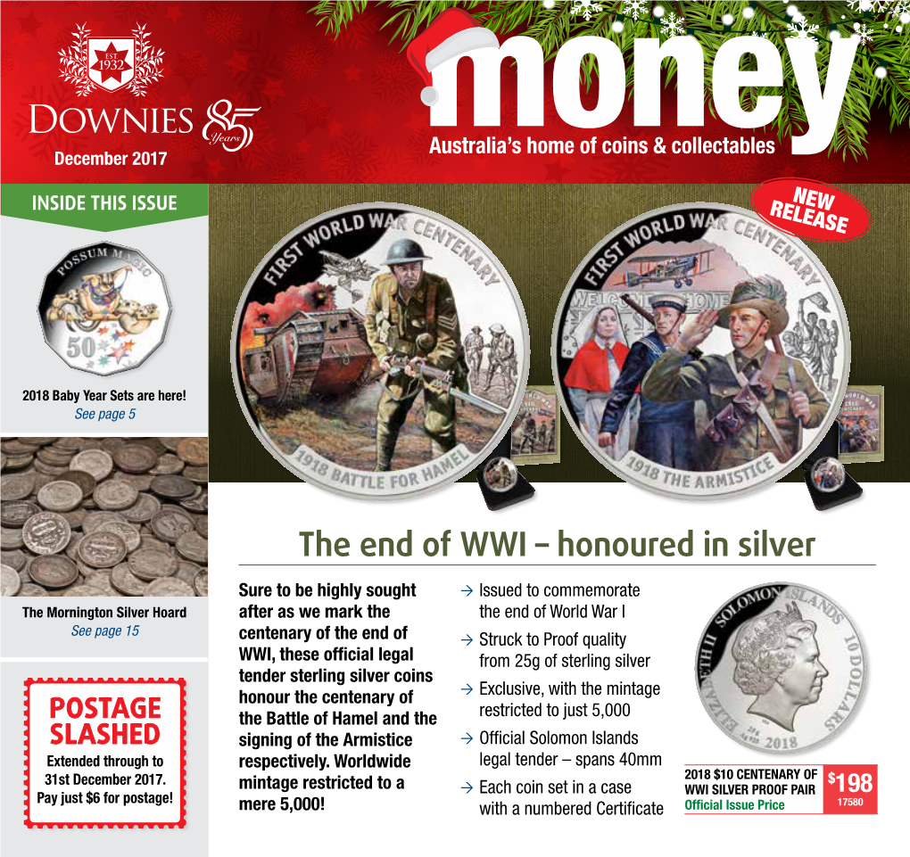The End of WWI – Honoured in Silver