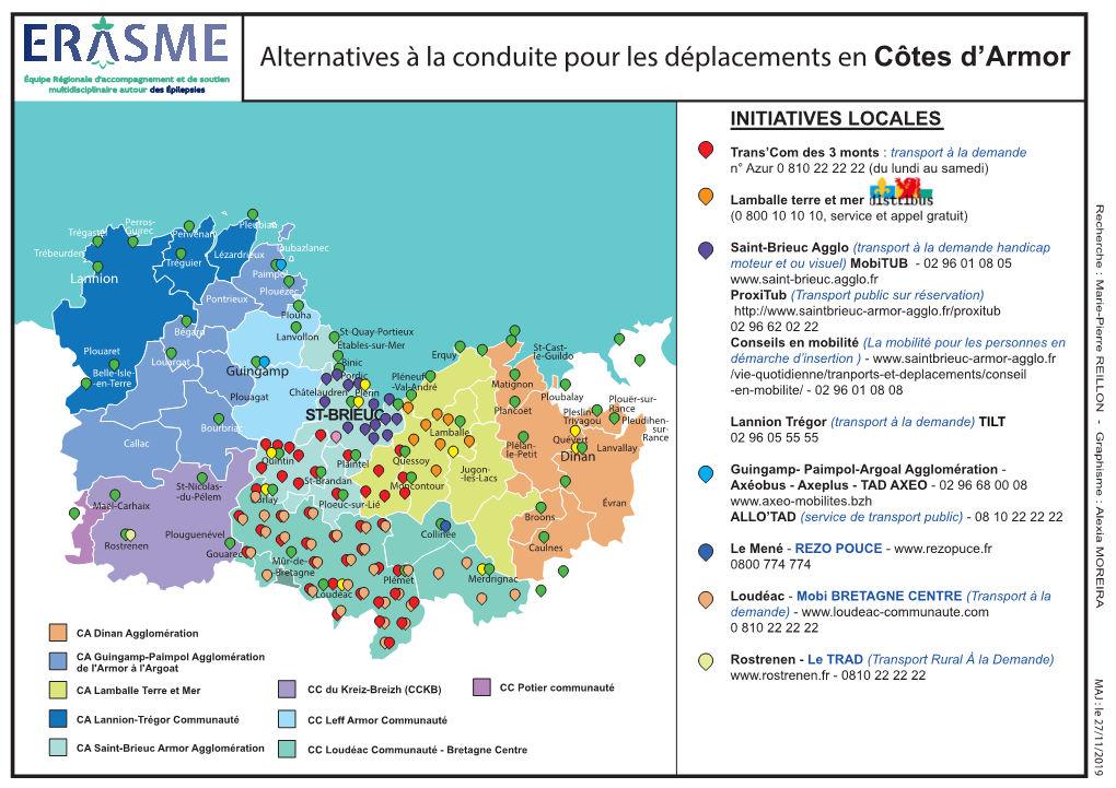 Carte Des Pays Et Des Communautés De Communes En Cote D'armor 2