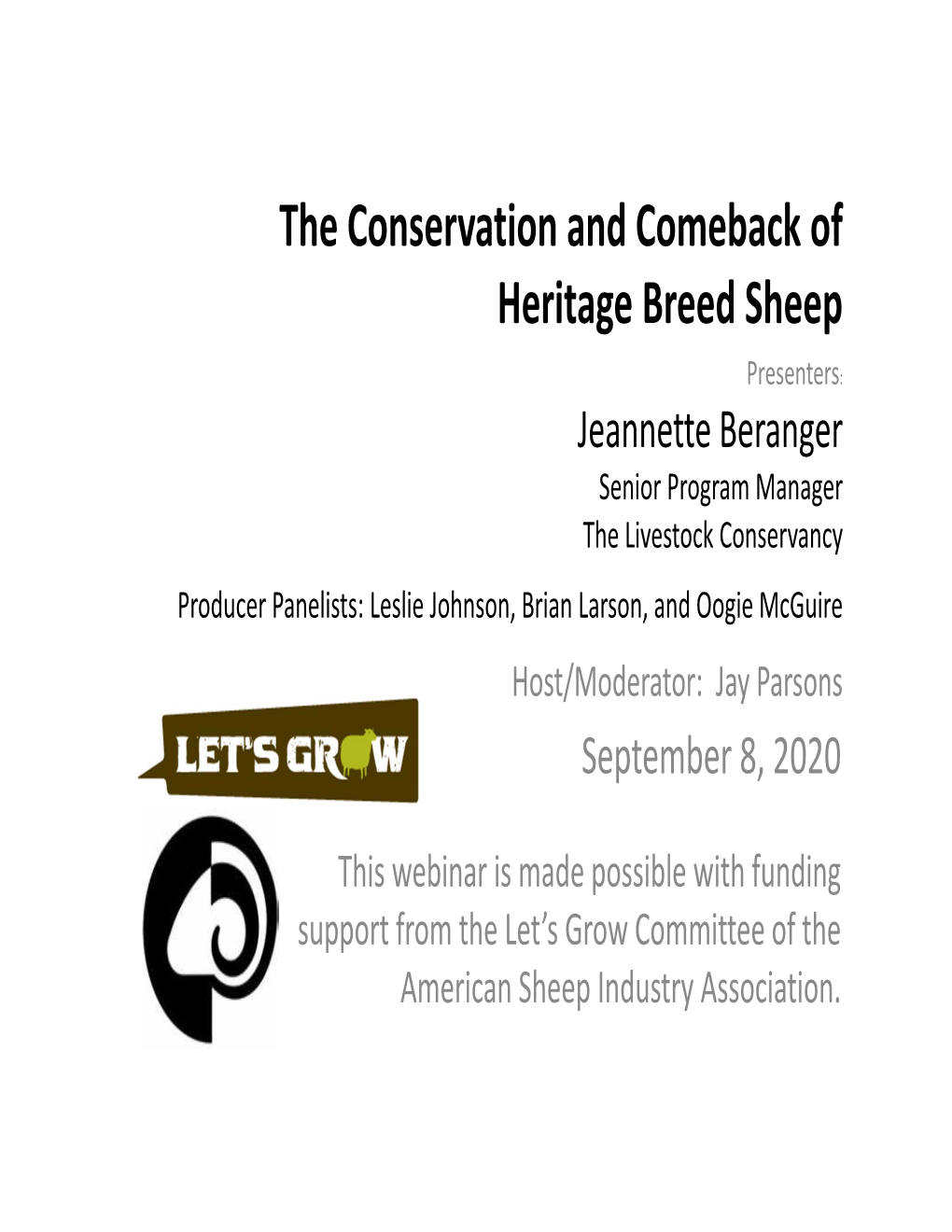 The Conservation and Comeback of Heritage Breed Sheep