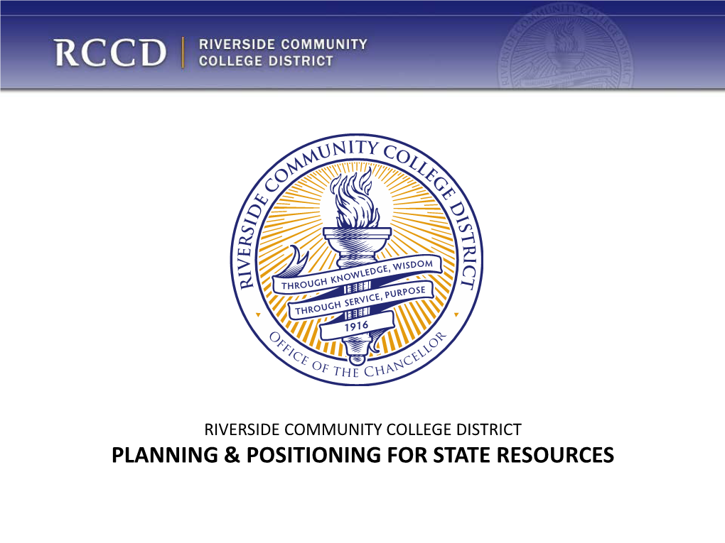 Planning & Positioning for State Resources Utilizing FUSION