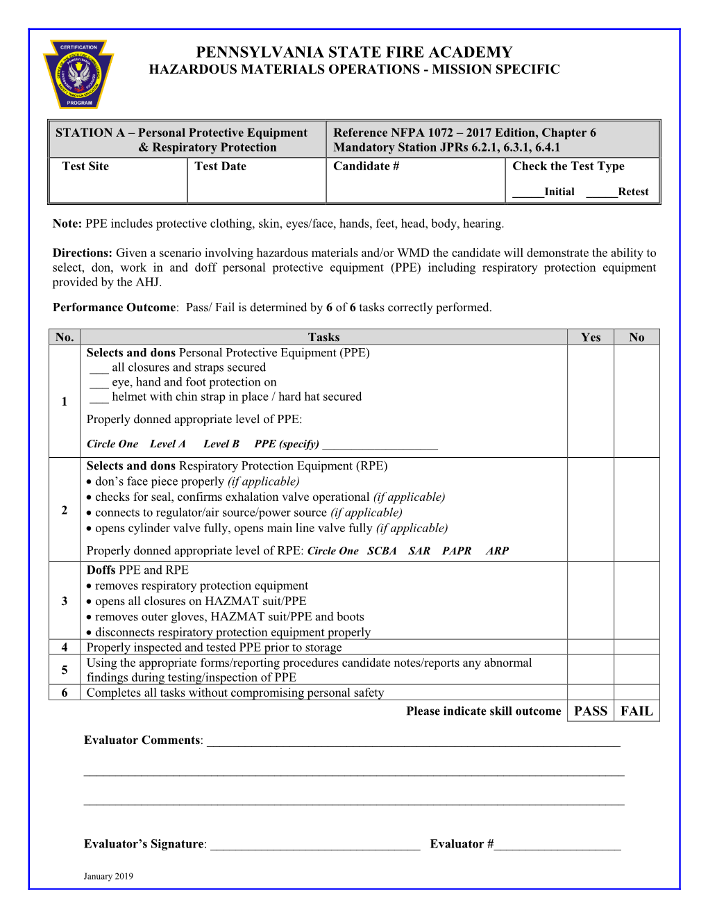 Hazardous Materials Operations - Mission Specific