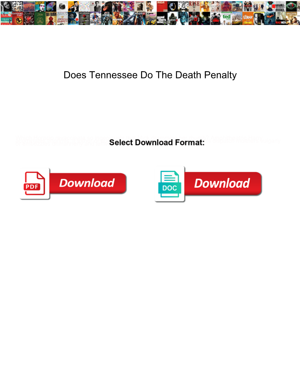 Does Tennessee Do the Death Penalty