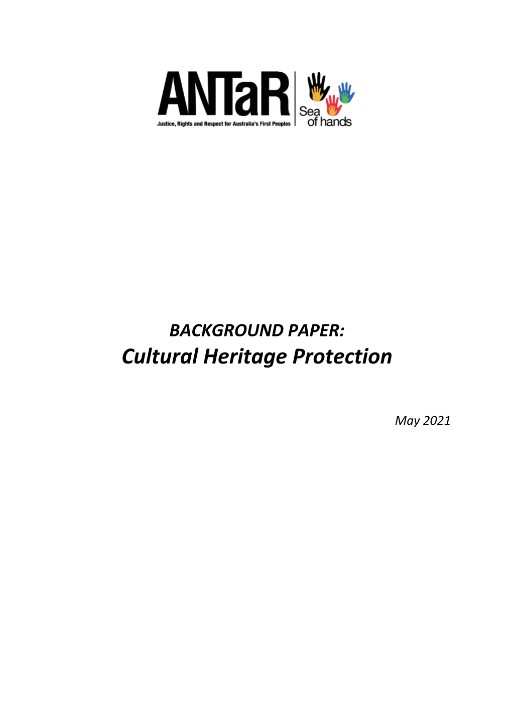 BACKGROUND PAPER: Cultural Heritage Protection