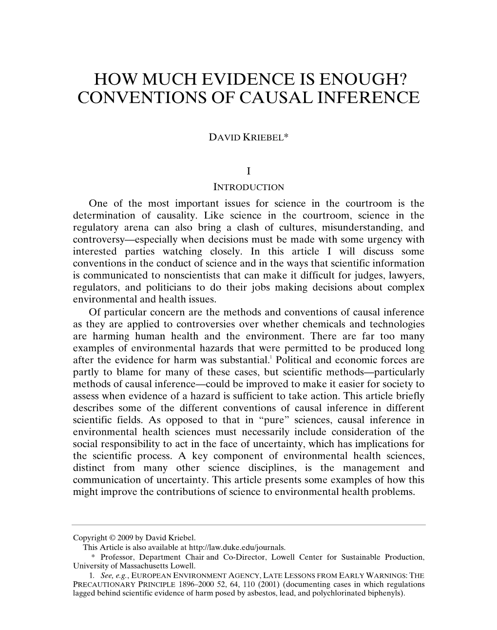 How Much Evidence Is Enough? Conventions of Causal Inference