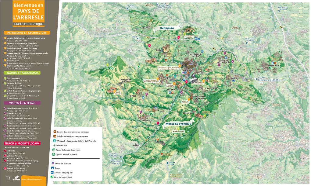 Carte Touristique Du Pays De L'arbresle