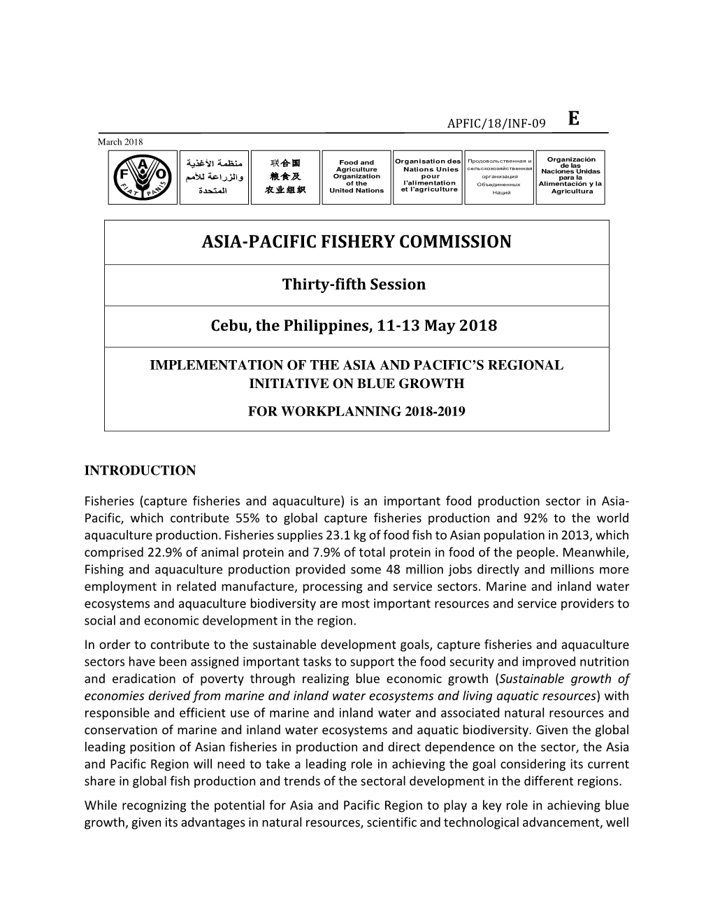 Asia-Pacific Fishery Commission