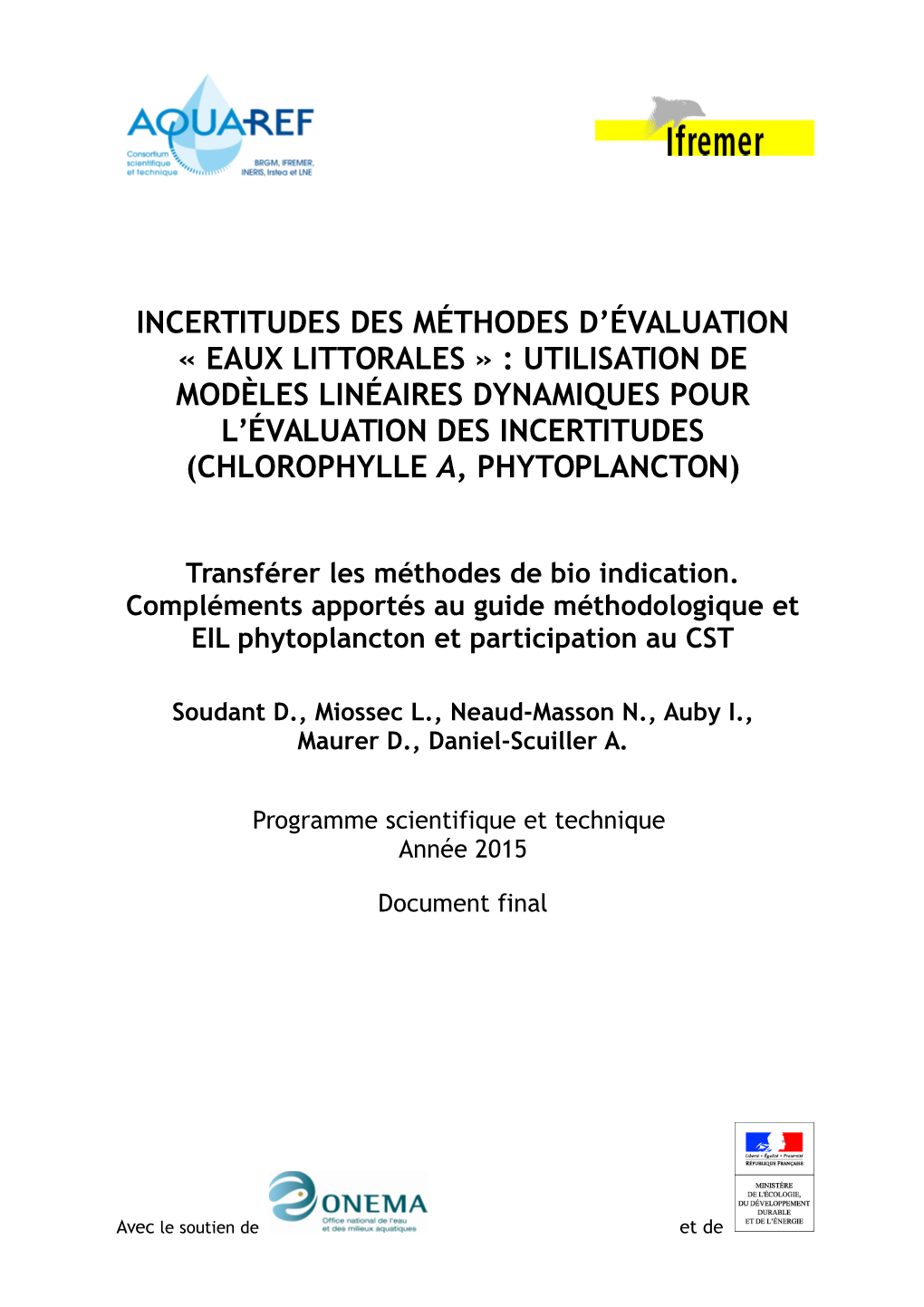 Utilisation De Modèles Linéaires Dynamiques Pour L'évalu