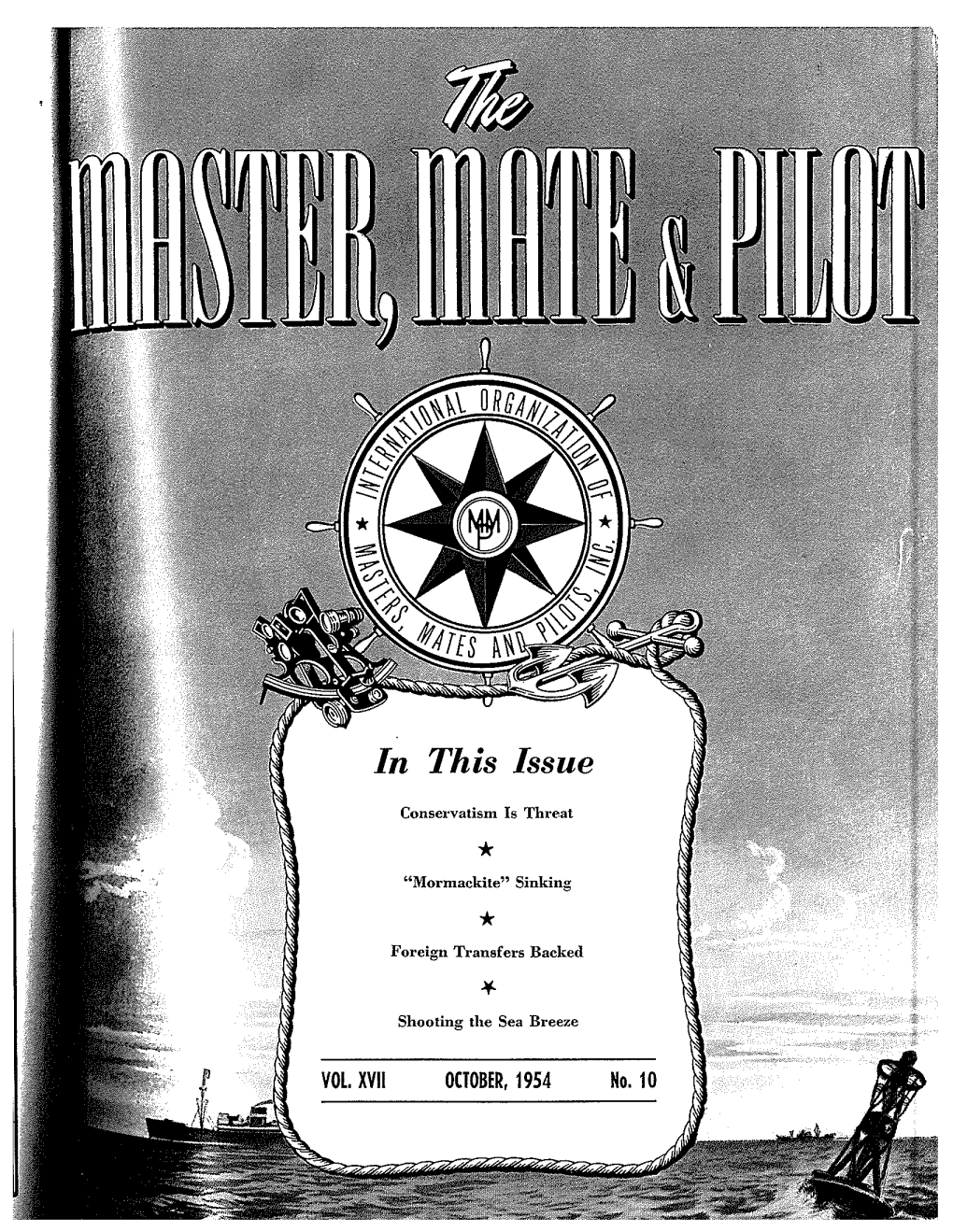 Master Mates and Pilots October 1954