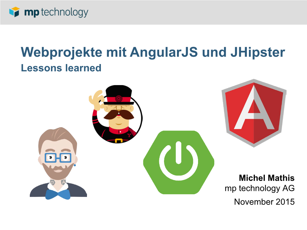 Webprojekte Mit Angularjs Und Jhipster Lessons Learned