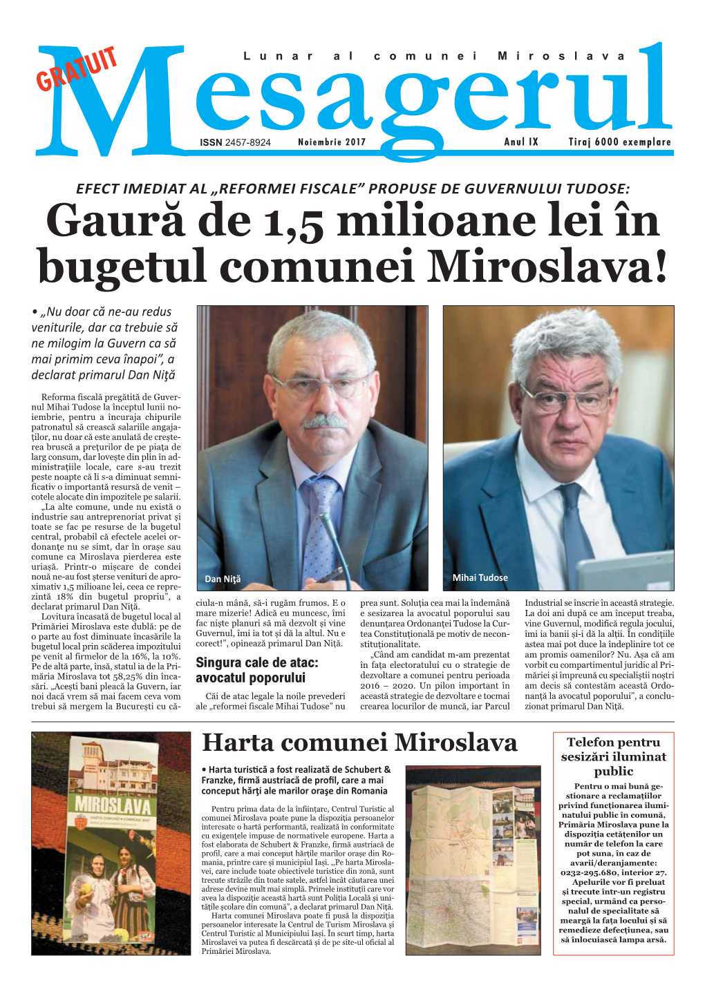 Gaură De 1,5 Milioane Lei În Bugetul Comunei Miroslava!