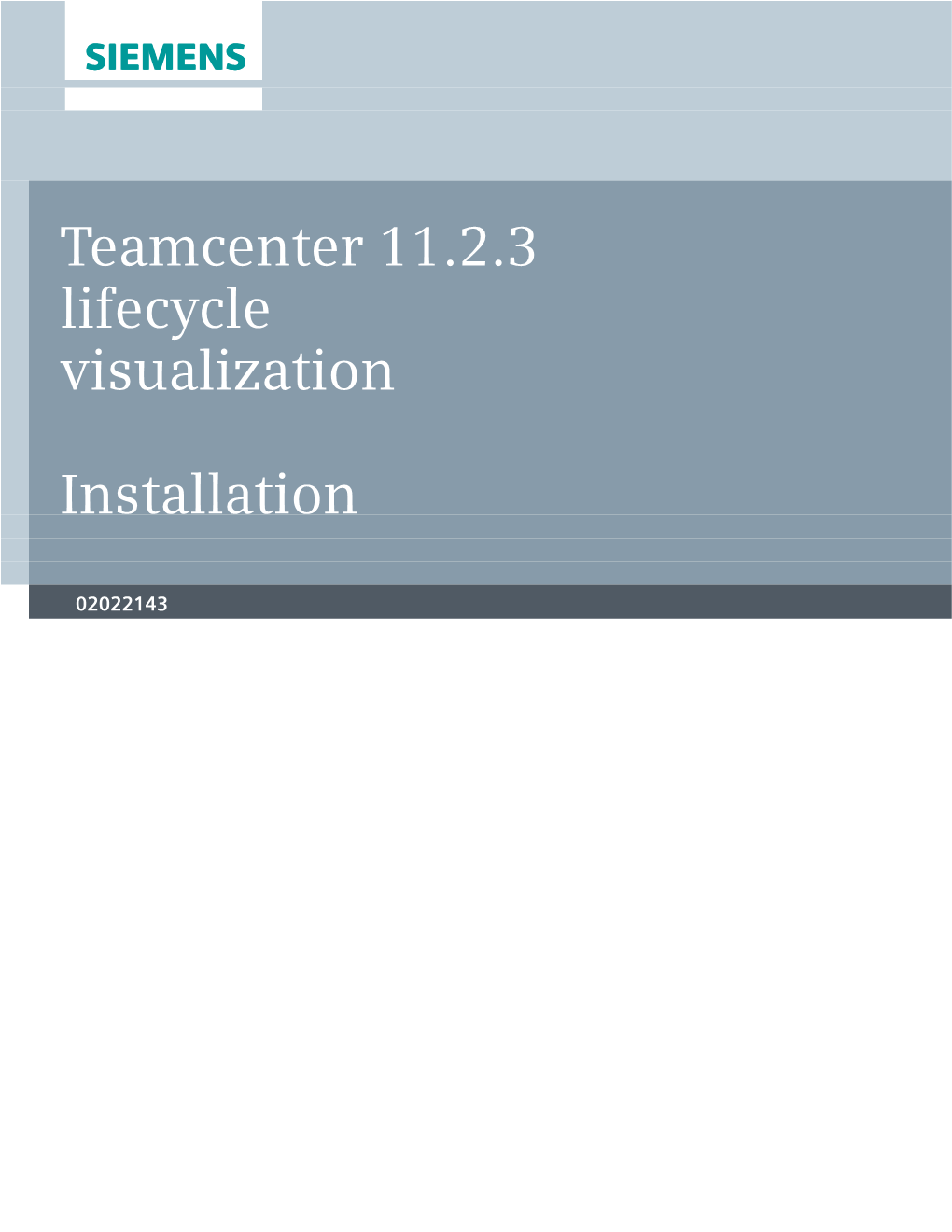 Teamcenter 11.2.3 Lifecycle Visualization Installation