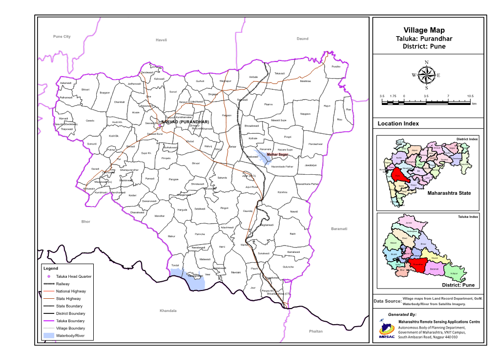 Village Map Taluka: Purandhar