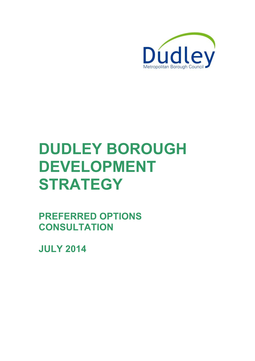 Dudley Borough Development Strategy