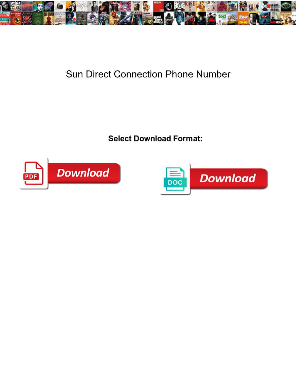 Sun Direct Connection Phone Number